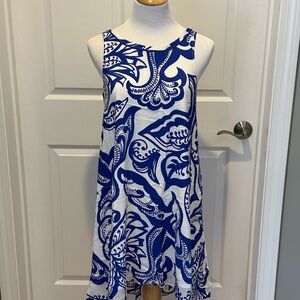 Leifsdottir Akela Silk Hi Lo Swing Dress NWT Anthropologie Summer Festival Boho
